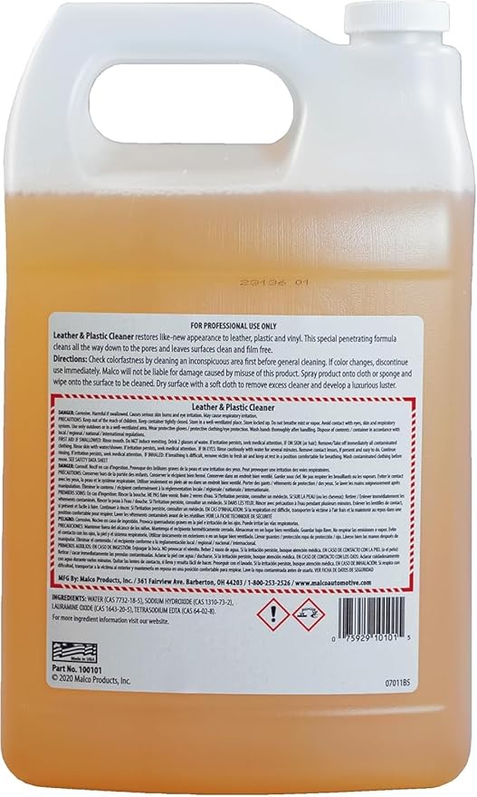 Malco Leather & Plastic Cleaner – Penetrates Deep to Remove Dirt, Grime and - Image 2