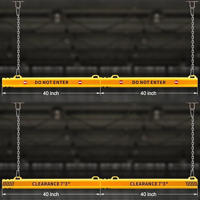 78" Parking Garage Height Clearance Bar - Image 3