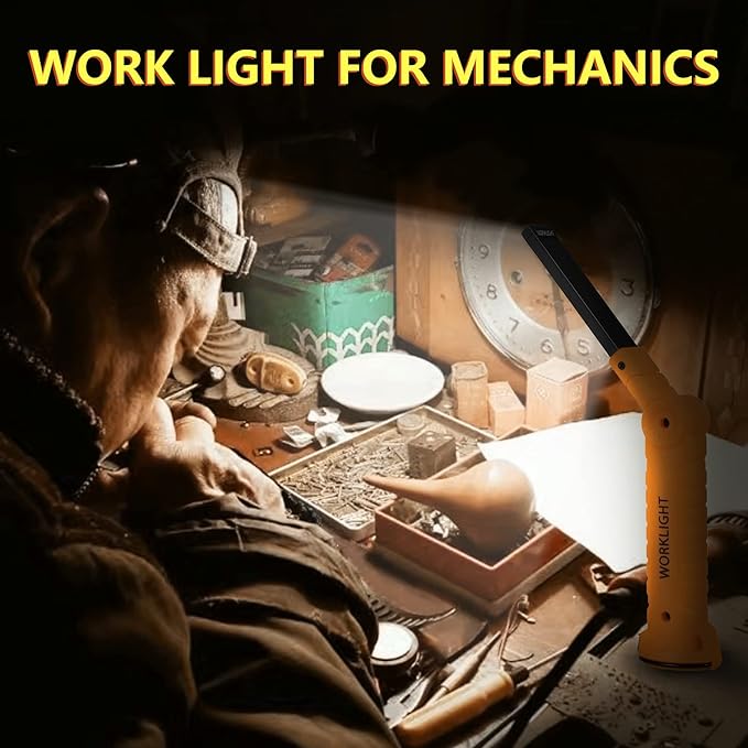 LED Worklight Flashlight, Suranew COB Rechargeable Work Lights - Image 6
