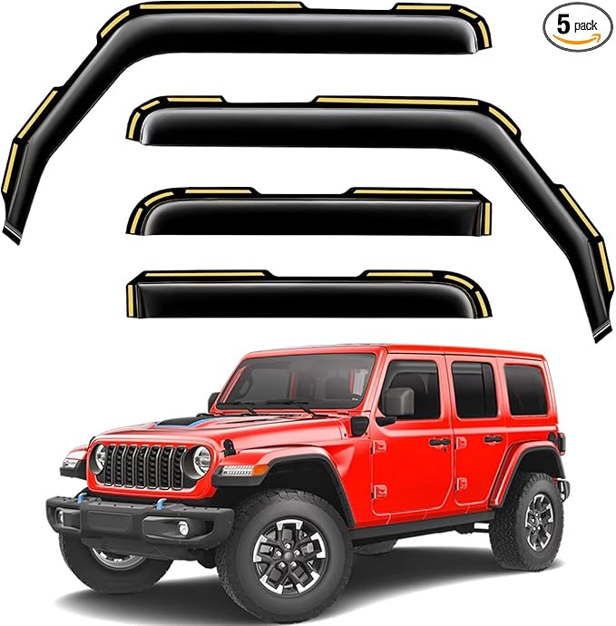 in-Channel Window Rain Guards Fit by Unknown