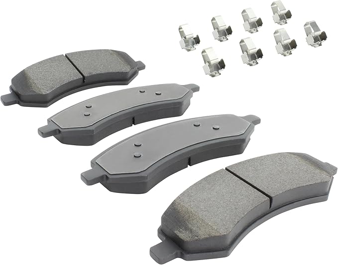 Premium Semi-Metallic Front Brake Pads Compatible - Image 2