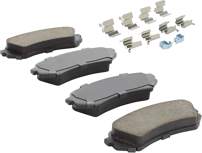 Premium Semi-Metallic Rear Brake Pads Compatible - Image 2