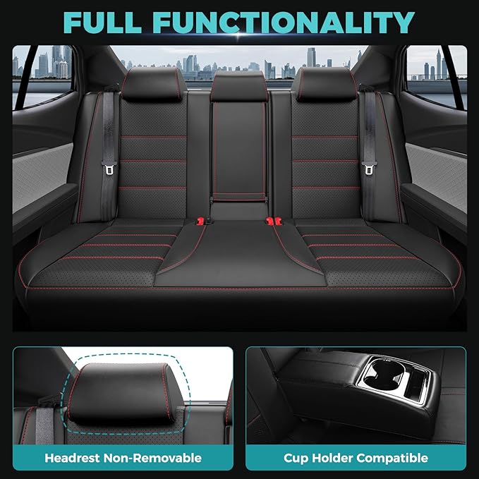 Leather Seat Covers for Toyota Camry 2025 LE SE Hybrid - Image 5