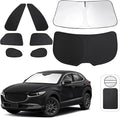 TINGLU 8PCS Window Shades for Mazda CX-30 2019-2024 2025 Accessories Car Side by TINGLU