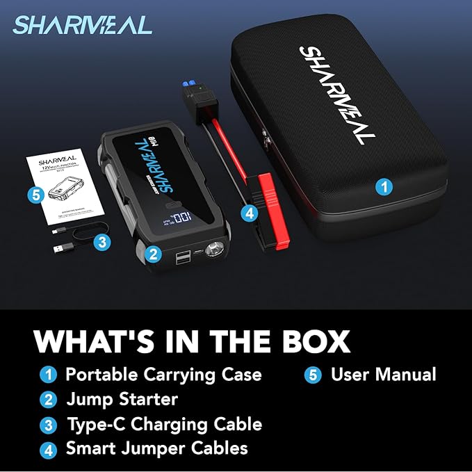 Jump Starter 4000A, 12V Car Battery Jump Starter - Image 9