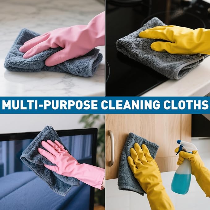 Microfiber Cleaning Cloths Bulk Pack-400 Pack, Microfiber Towels Bulk, Towels - Image 5