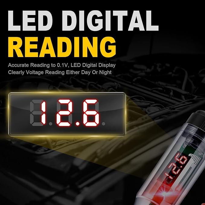 Automotive Test Light 5-90V Digital LED Circuit Tester - Image 3