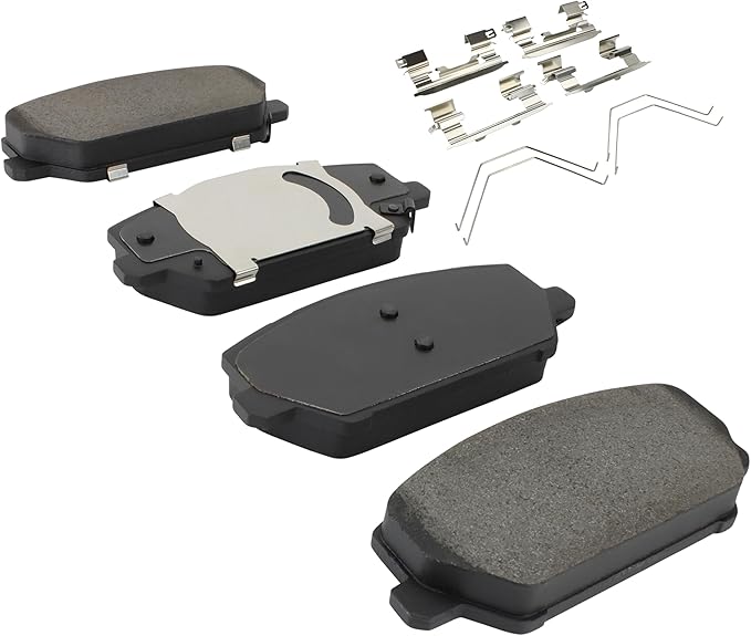 Premium Semi-Metallic Front Brake Pads Compatible - Image 2