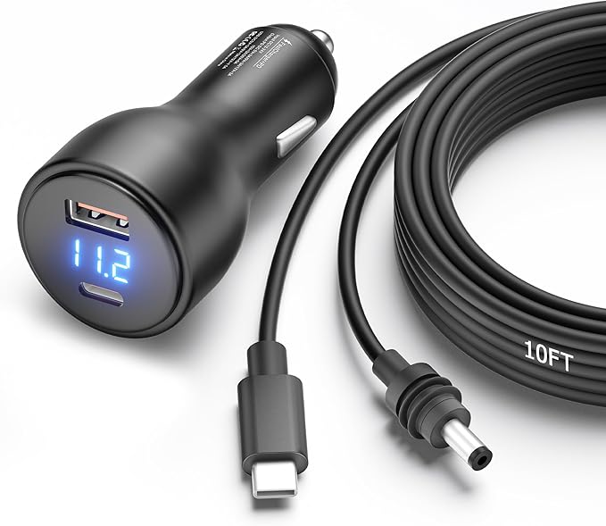 3 in 1 Starlink Mini Cable Cigarette Lighter 10FT Car Adapter by Gunovy