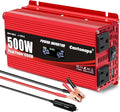 500 Watt Car Power Inverter DC 12V to 110V/120V AC Converter by Cantonape