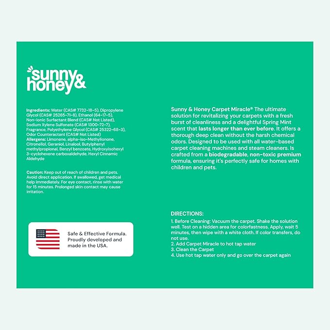 Sunny & Honey Carpet Cleaner Solution - Image 9