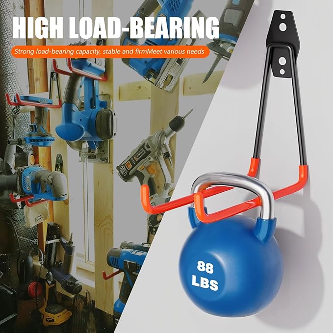 Heavy-Duty Garage Hooks -4 Pack Type large J - Image 4