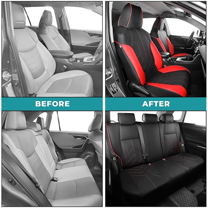 for Toyota RAV4 Seat Covers 2019 2020 2021 2022 2023 2024 2025 RAV 4 Prime & - Image 5
