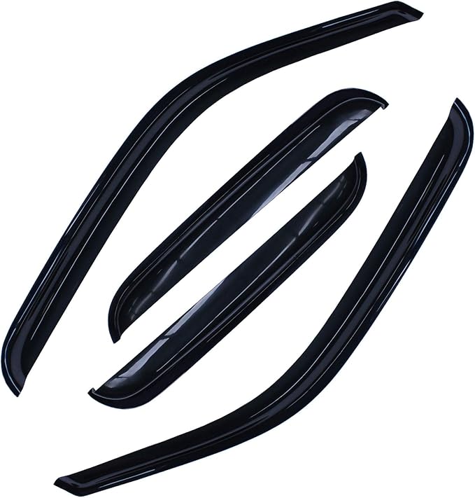 4pcs Side Window Deflectors Window Visors - Image 2