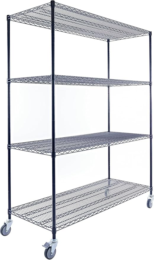 60"x24"x72" Premium Metal Steel 4-Tier Wire Shelving NSF 3200 LBS MAX Capacity - Image 4