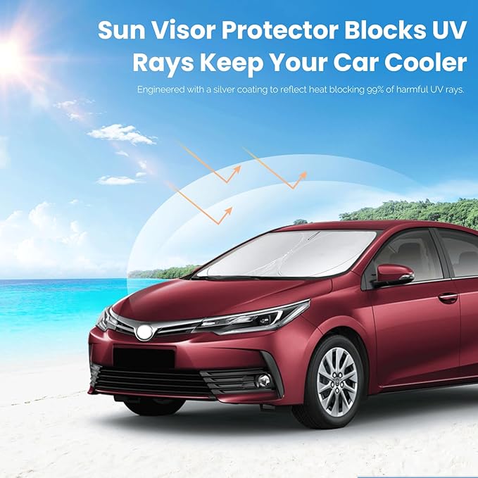 Custom Fit Corolla Windshield Sunshade - Image 5