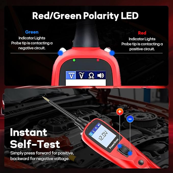Autel PowerScan PS100 Automotive Circuit Tester, Power Circuit Probe Scan Tool - Image 6