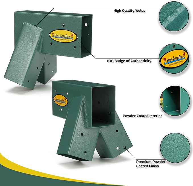 Eastern Jungle Gym Easy 1-2-3 A-Frame Swing Set Brackets Pack of 4 Brackets - Image 4