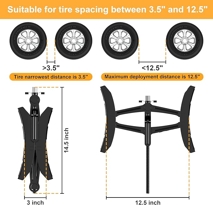 Camper Wheel Chock Stabilizer 2 Sets, Upgraded Side Grain Heavy Duty X-Shaped - Image 2