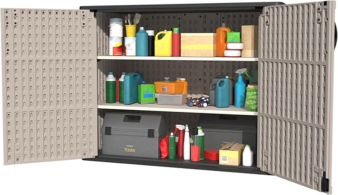 Patiowell 26 cu.ft Plastic Outdoor Storage Shed, Lockable Waterproof Resin - Image 7