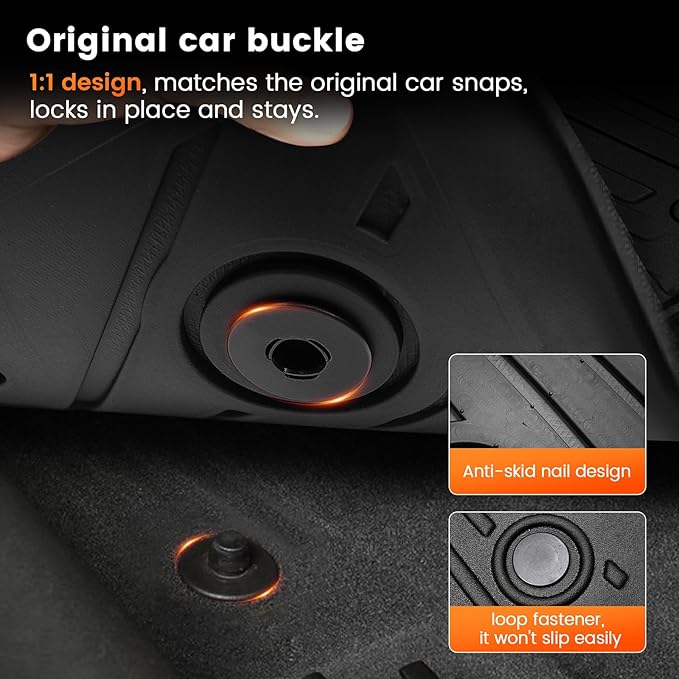 KMF Custom Fit Floor Mats for Nissan Murano 2025 Accessories, All Weather 3D - Image 3