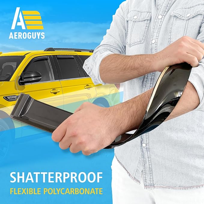 Extra Durable Window Deflectors in-Channel Window Visors Rain Guards Fit - Image 4