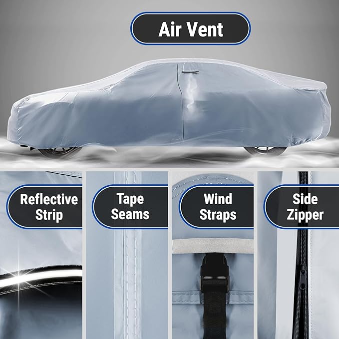 iCarCover Premium Car Cover for 1939-1941 Chevy Business Coupe Heavy Duty - Image 5