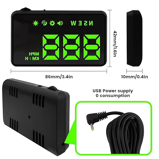 Heads up Display for Cars, Car HUD, Head up Display for Car, Car Speedometer - Image 6