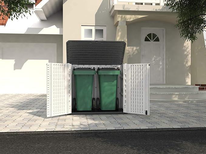HOMSPARK Storage Shed Weather Resistance, 26 Cu.ft Capacity Horizontal Storage - Image 7