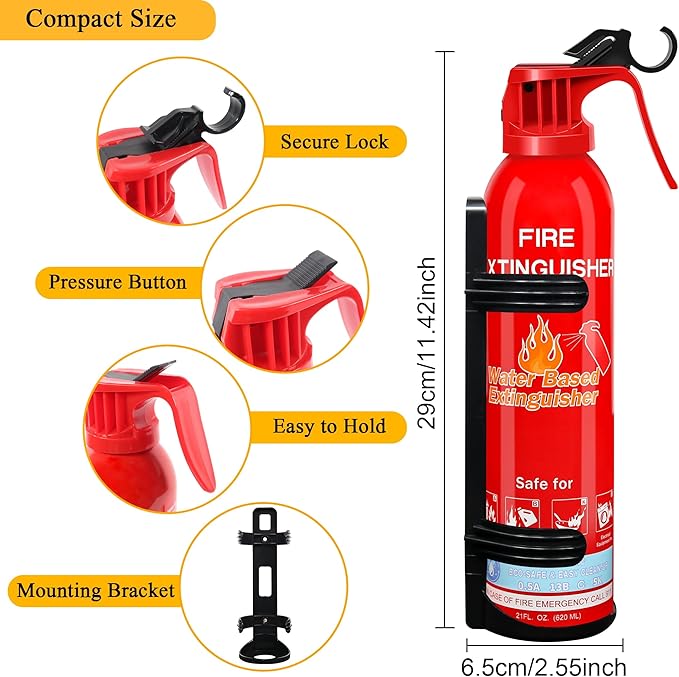 Fire Extinguisher for Home, Portable A, K Class Fire Extinguishers - Image 6