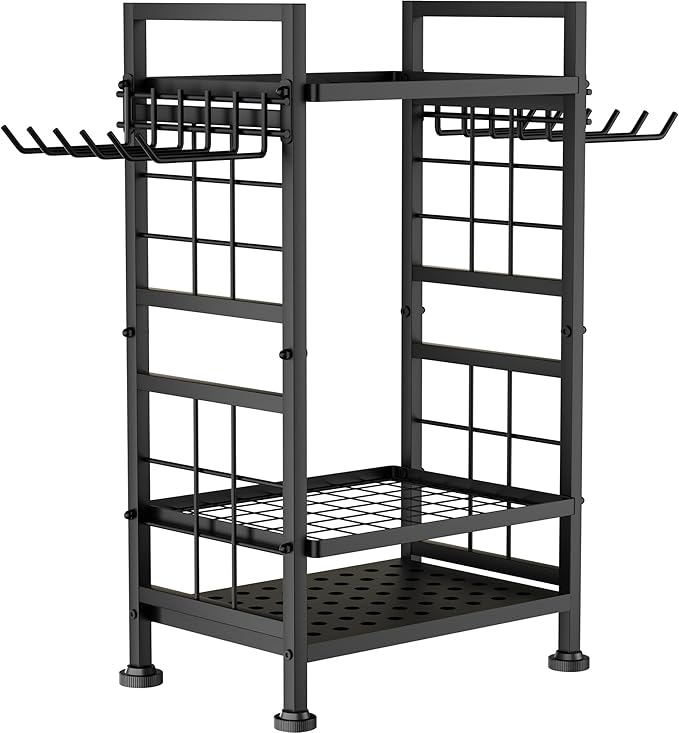 3 Tier Garden Tool Organizer, Garage Storage and Organization, Metal Yard Tools - Image 9
