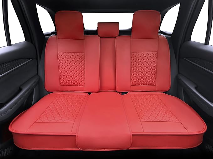 Elantrip Car Seat Cover Full Set Leather Car Seat Protector Universal fit - Image 4