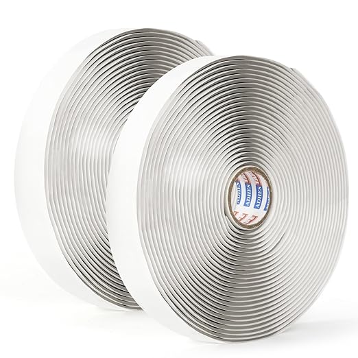 ADHES Premium Butyl Sealant Tape 1" x 30 'x 1/8", 2 Rolls Gray Butyl Rubber by ADHESTAPEPERSUITOFPERFECTION