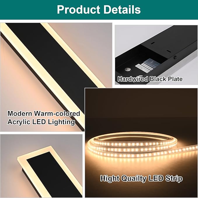 2 Pack Long Outdoor Led Wall Light - Image 6