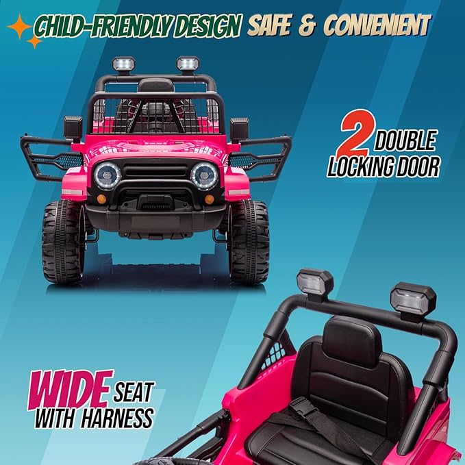 JOYMOR 12V Kids Ride on Truck - Image 5