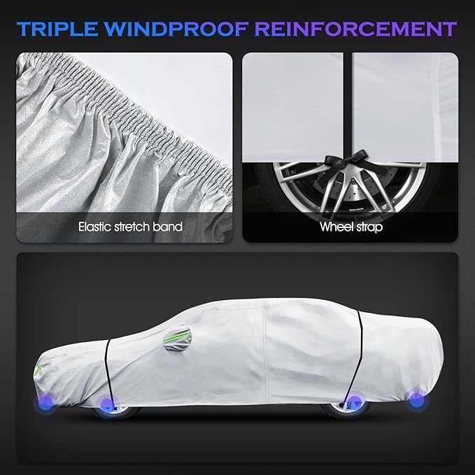 Car Cover Custom Fit for Toyota Camry 1996-2025, Honda Accord 2001-2025 - Image 6