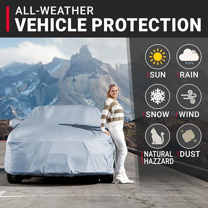 iCarCover Premium Car Cover for 2014-2017 Chevy SS Heavy Duty Waterproof All - Image 2