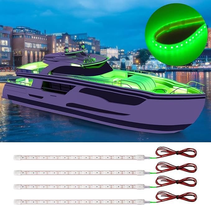 Boat Led Strip Light, 12V Waterproof Marine Boat Interior Courtesy Deck by DUOFU365