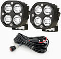 BIGLION.X LED Cubes, 3 Inch Pair 80W LED Driving Pods Spot Beam Off Road Fog by BIGLIONX