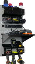 Wall Control Power Tool Storage Organizer Kit Cordless Drill Holder Charging by Wall+Control