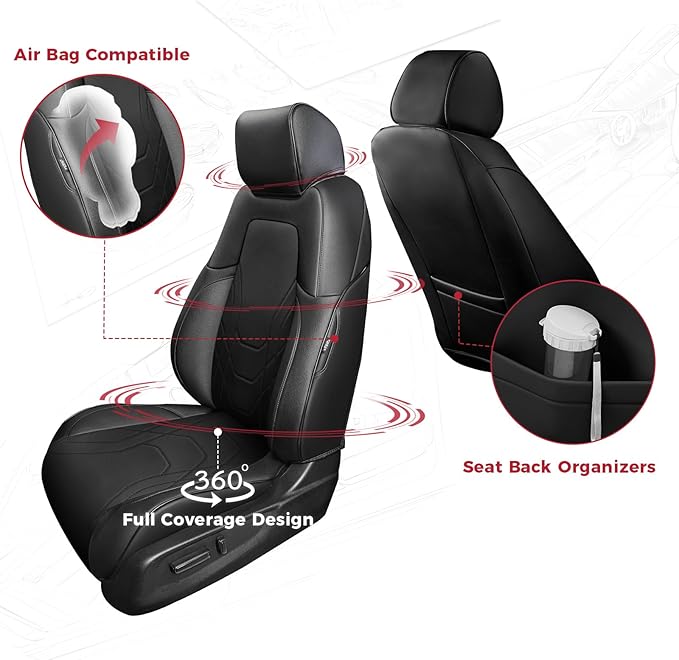 FREESOO CRV Seat Covers Full Set, - Image 3