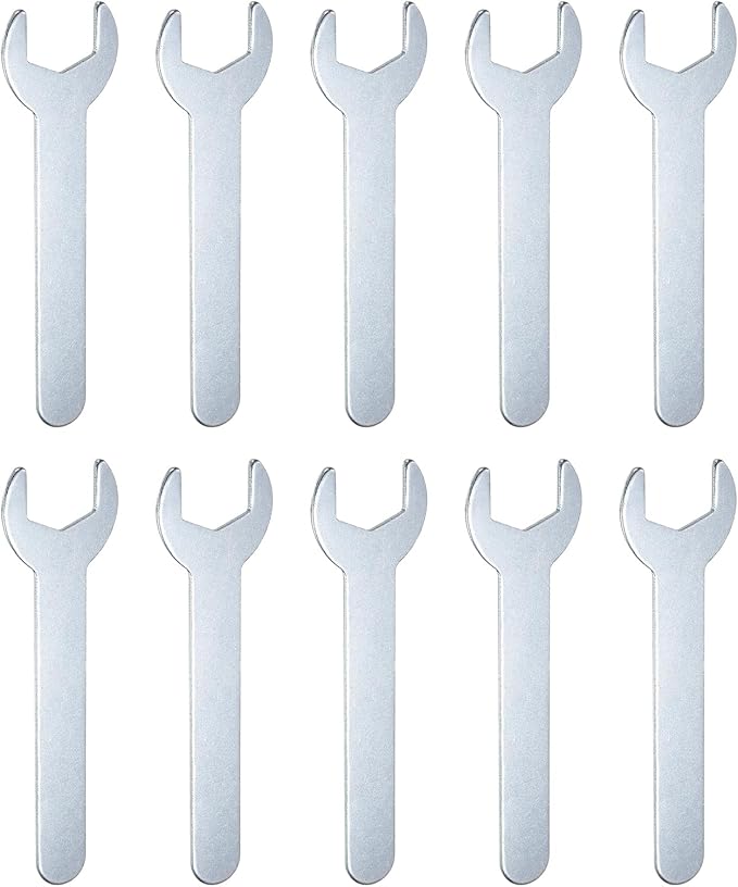 HARFINGTON 10pcs Small Wrench Open End Wrench 19x108x2mm Metric U-Shaped Single by HARFINGTON