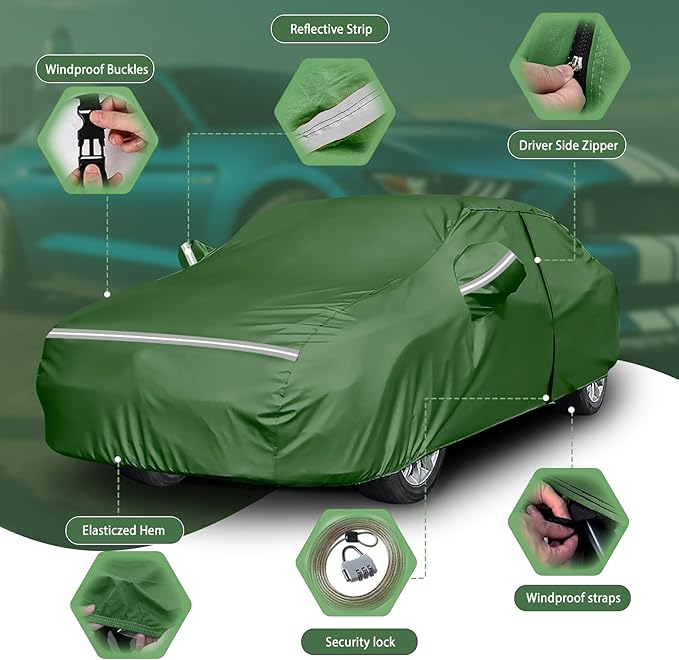 BOSSTONE Car Cover Custom Fit for Corvette C4 1984–1996, Waterproof All Weather - Image 5