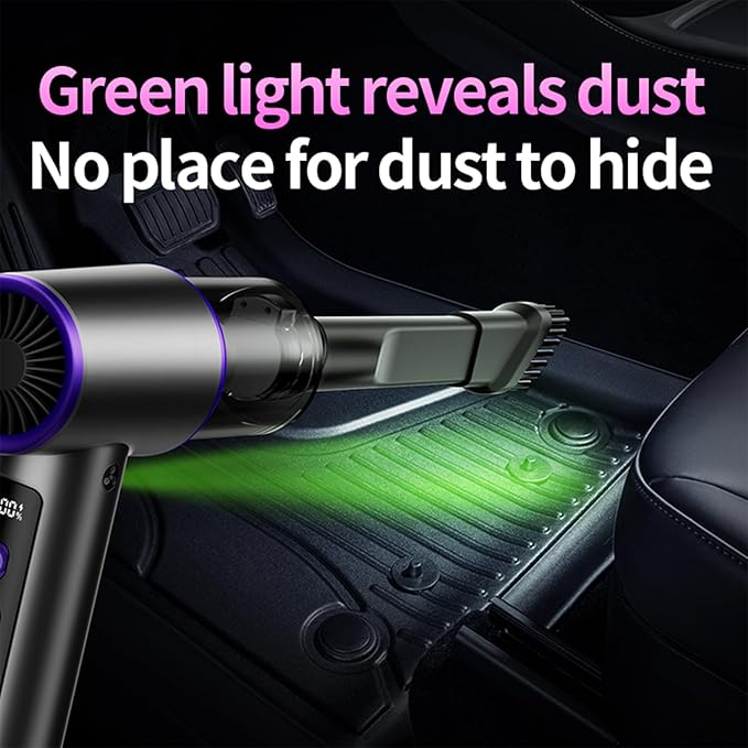 Aihoye Car Vacuum Portable Cordless, 17000PA Mini Vacuum Cleaner - Image 4