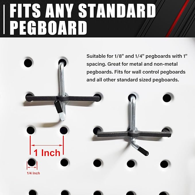 C&T 278 Piece Pegboard Hooks Assortment Kit, Pegboard Accessories Organizer Set - Image 4