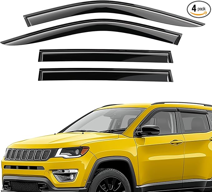 Extra Durable Window Deflectors Tape-On Window Visors Rain Guards Fit by AEROGUYSCustomfitrainguard