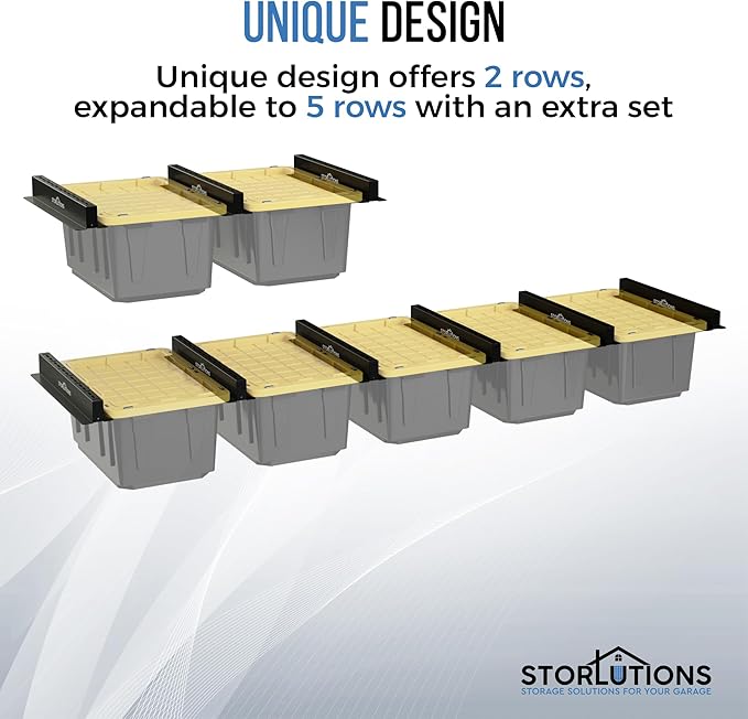 Heavy Duty Adjustable Ceiling Mount Garage Shelving - Image 6