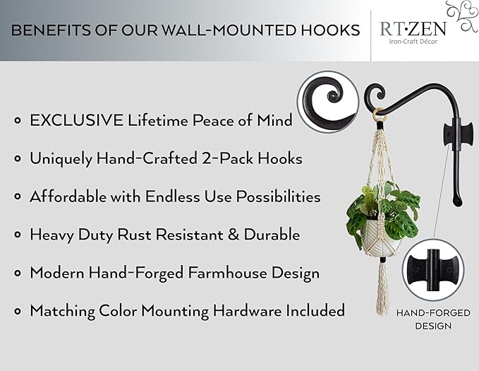 RTZEN Plant Hangers Outdoor or Indoor - Image 2