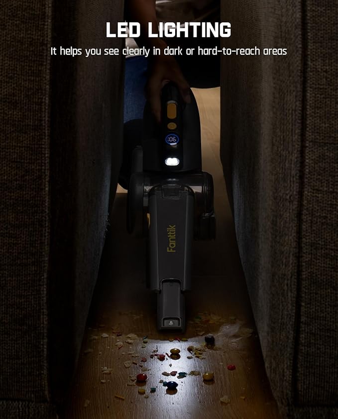 Fanttik Fold V10 Ultra Deluxe Handheld Vacuum Cordless, 17kPa Suction Power - Image 7