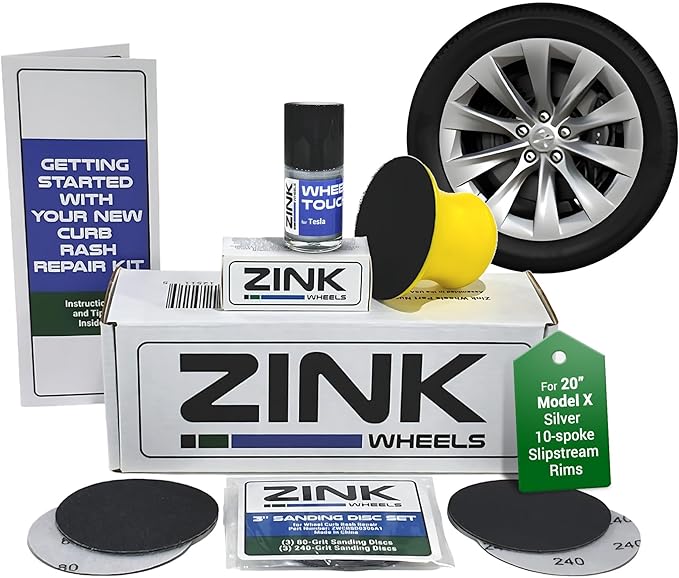 Premium Tesla Wheel Curb Rash Repair Kit by ZinkWheels